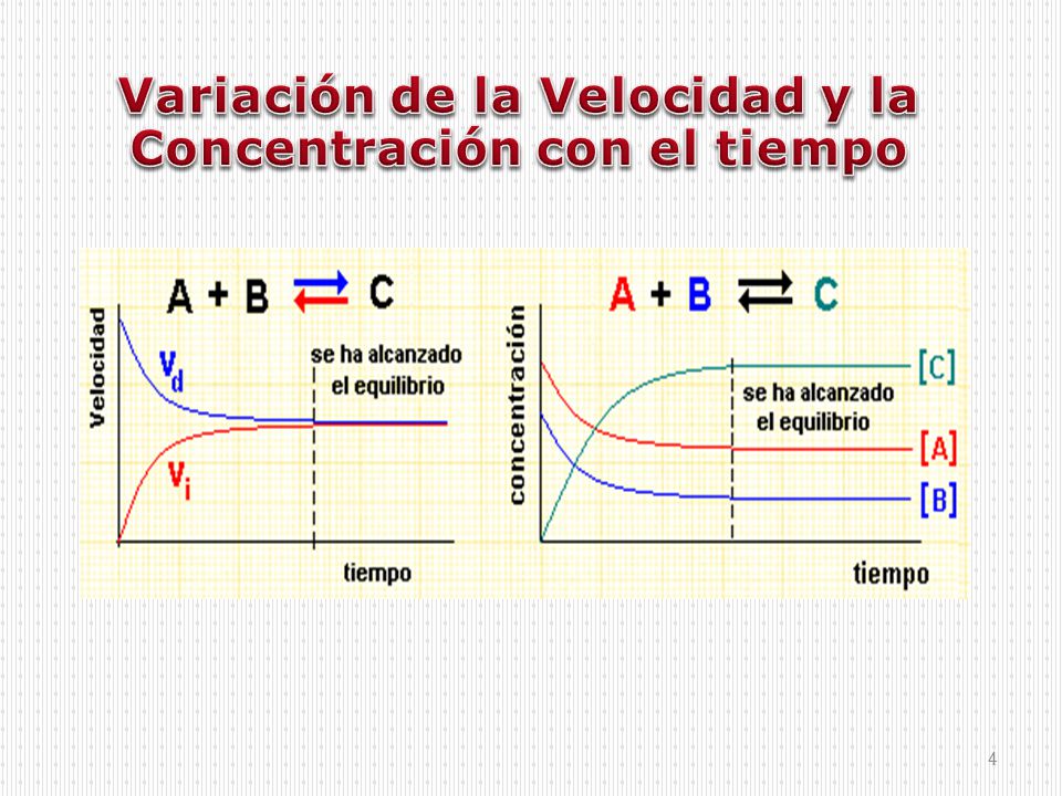 Variación de la Velocidad y la Concentración con el tiempo