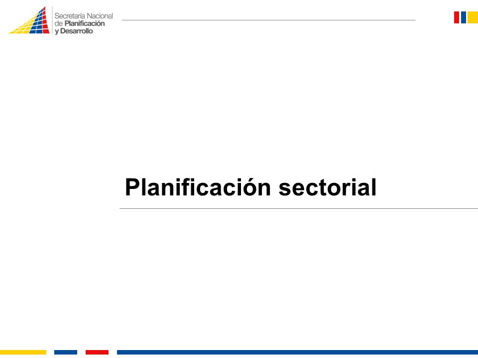 Planificación sectorial