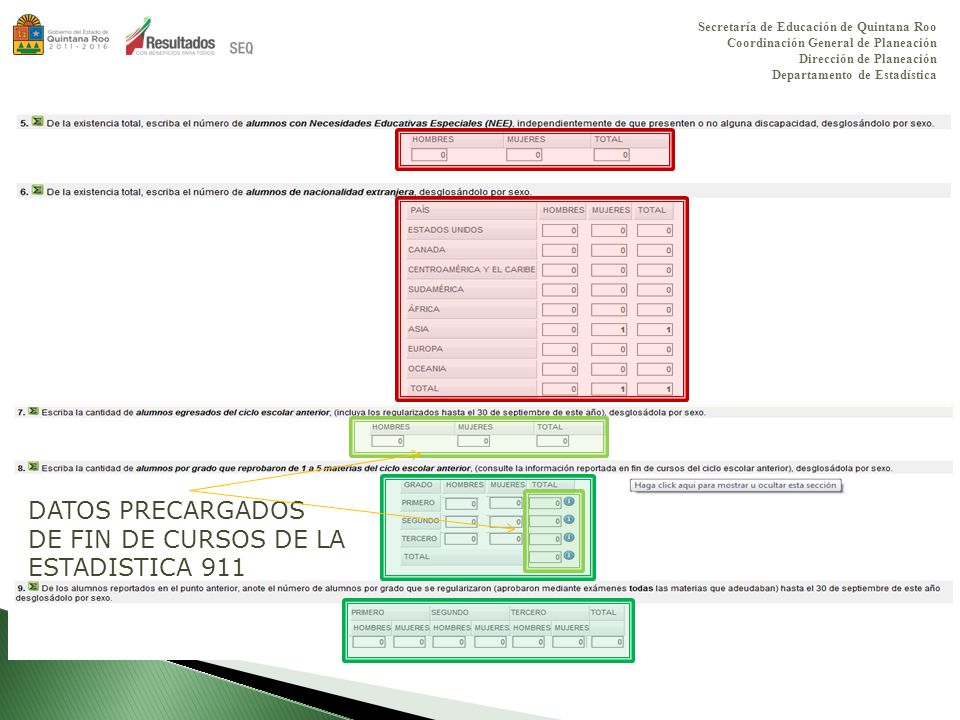 DATOS PRECARGADOS DE FIN DE CURSOS DE LA ESTADISTICA 911