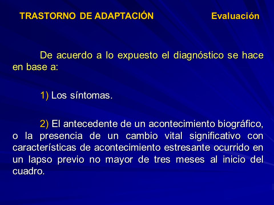 De acuerdo a lo expuesto el diagnóstico se hace en base a: