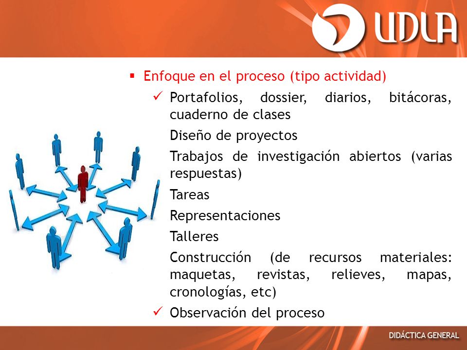 Enfoque en el proceso (tipo actividad)