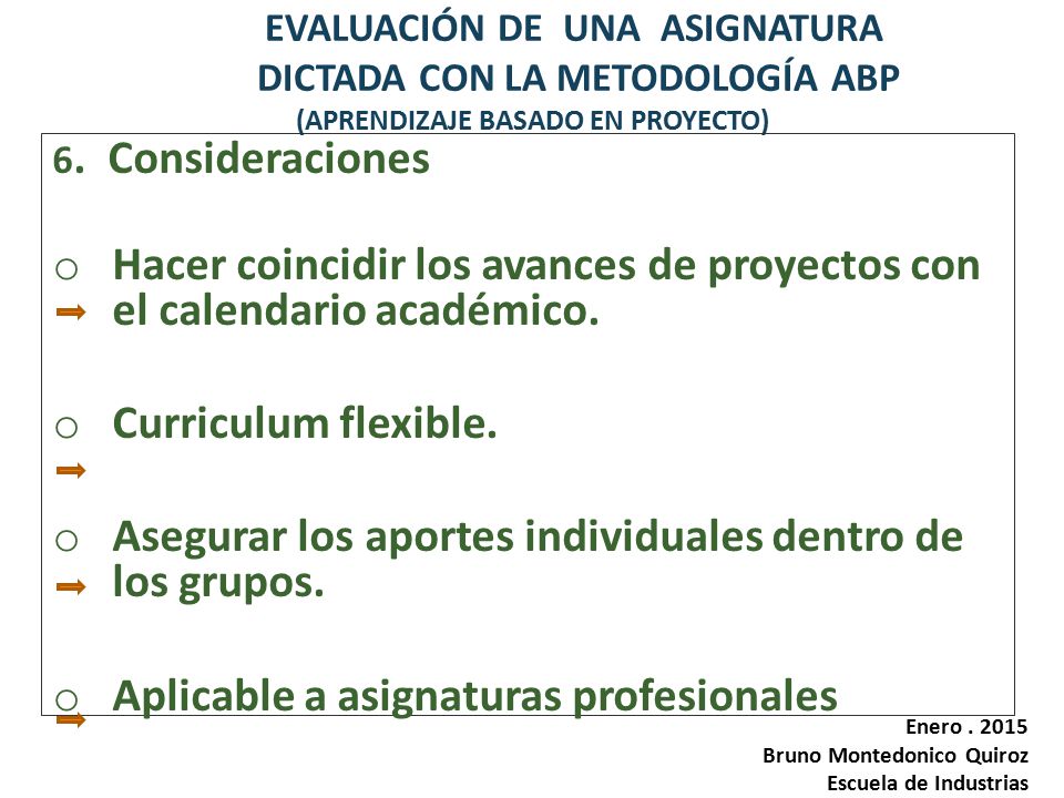 Hacer coincidir los avances de proyectos con el calendario académico.