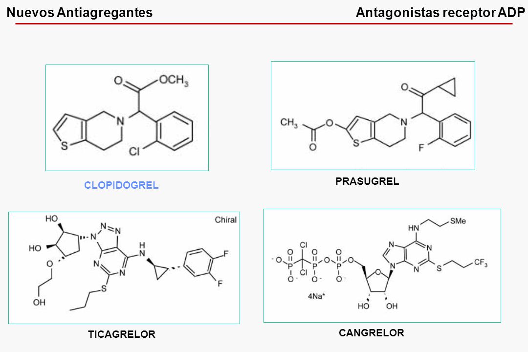 Nuevos Antiagregantes Antagonistas receptor ADP