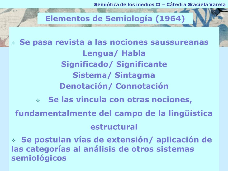 Elementos de Semiología (1964)