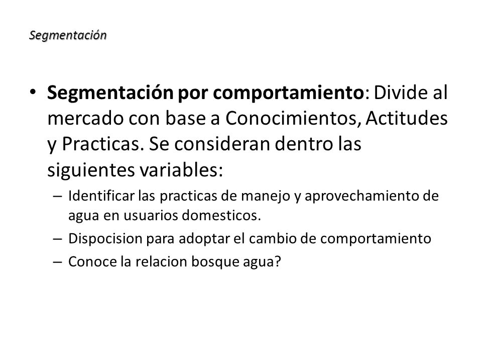 Segmentación