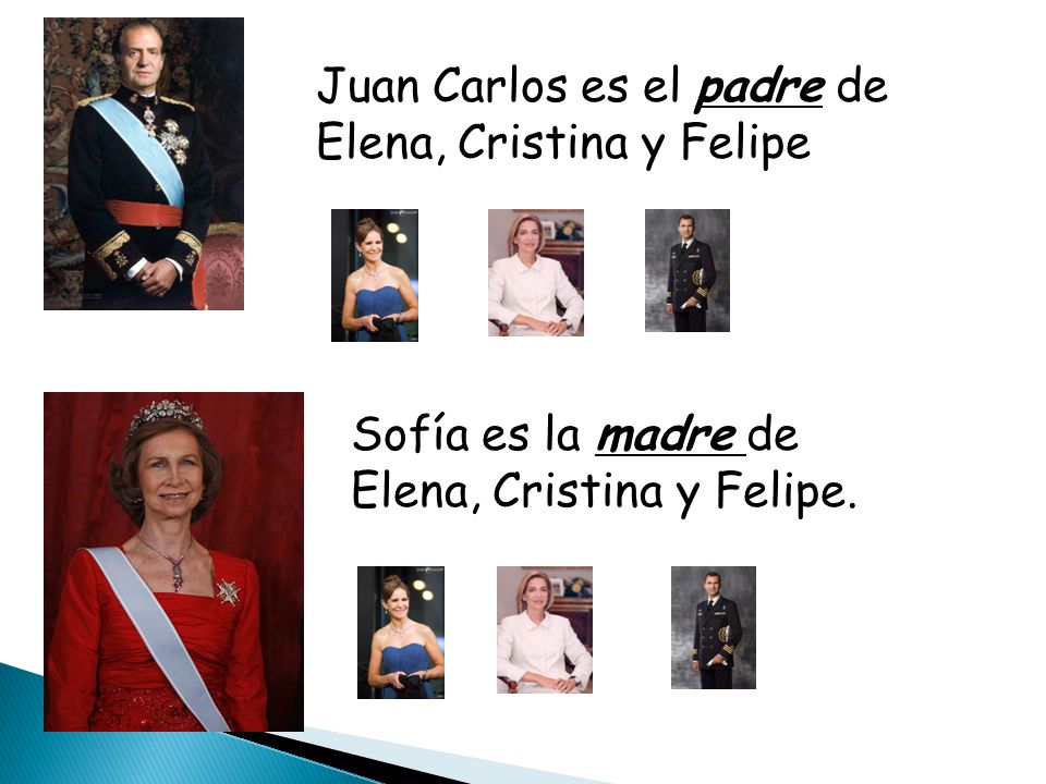 Juan Carlos es el padre de Elena, Cristina y Felipe