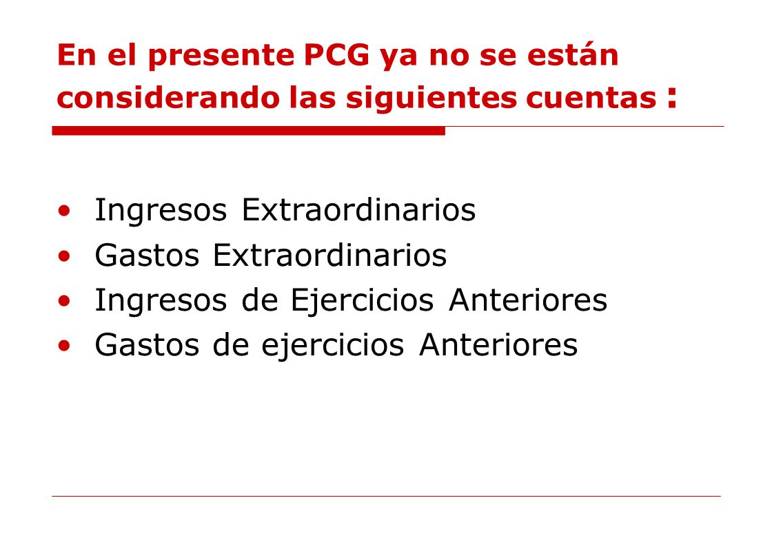 Ingresos Extraordinarios Gastos Extraordinarios