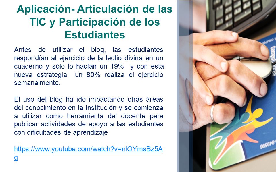 Aplicación- Articulación de las TIC y Participación de los Estudiantes