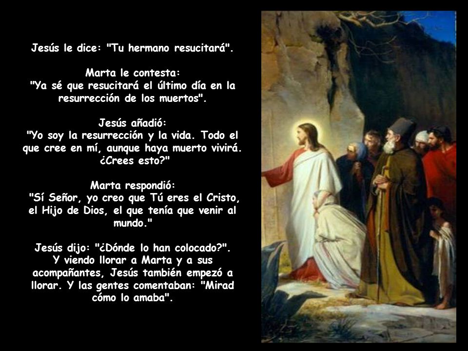 Jesús le dice: Tu hermano resucitará