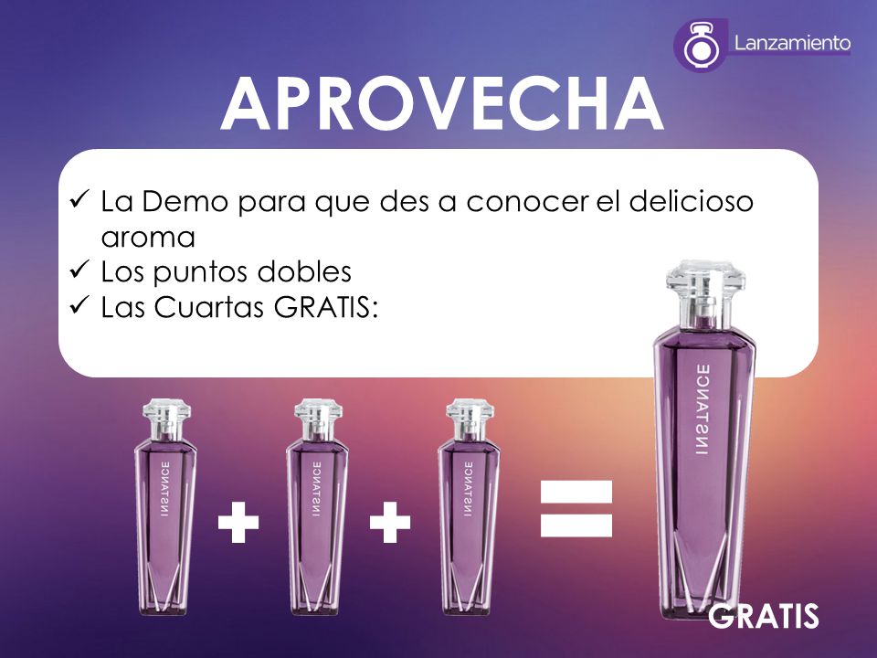 APROVECHA GRATIS La Demo para que des a conocer el delicioso aroma