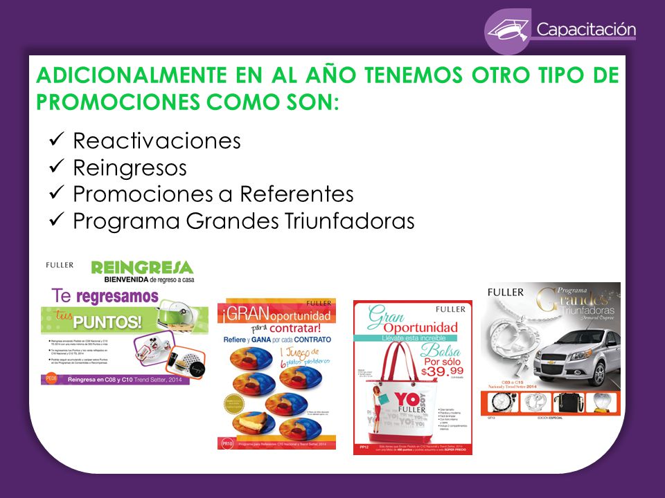 ADICIONALMENTE EN AL AÑO TENEMOS OTRO TIPO DE PROMOCIONES COMO SON: