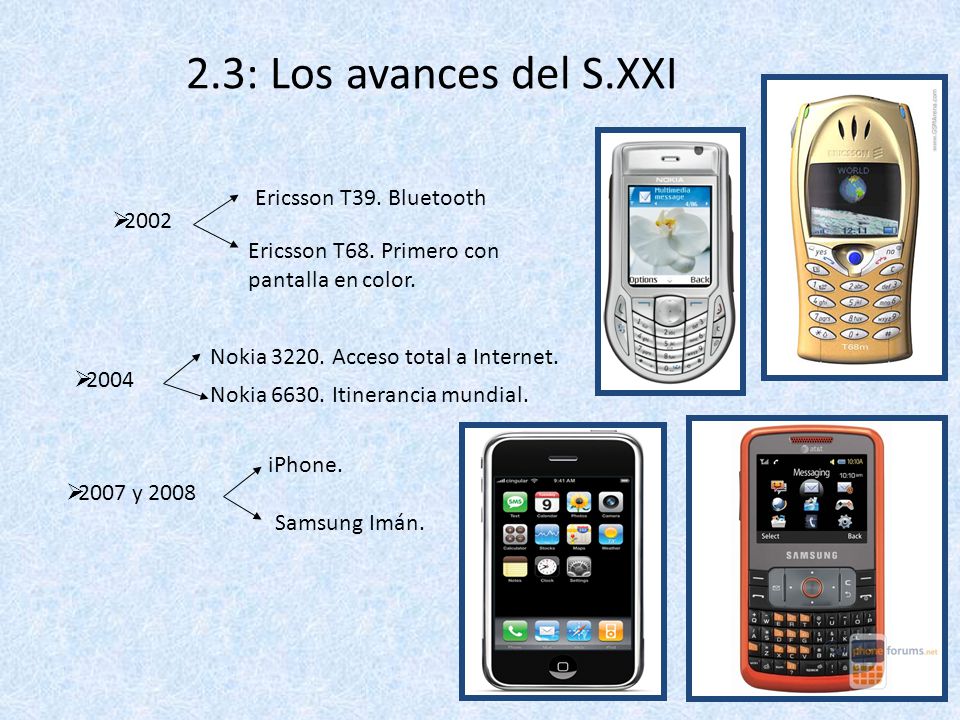 2.3: Los avances del S.XXI Ericsson T39. Bluetooth 2002