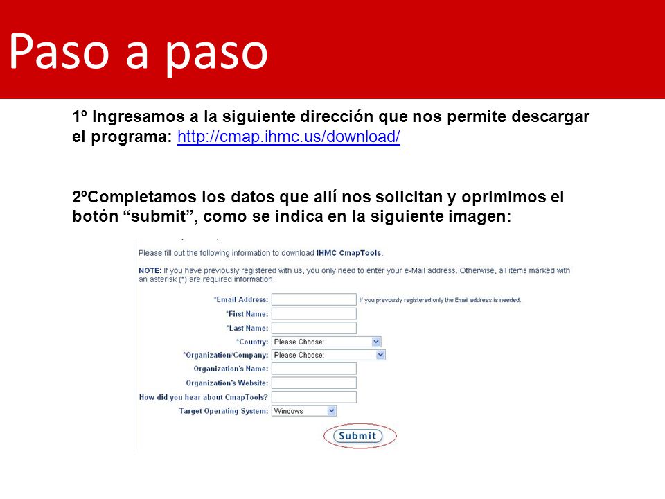 Paso a paso 1º Ingresamos a la siguiente dirección que nos permite descargar el programa: