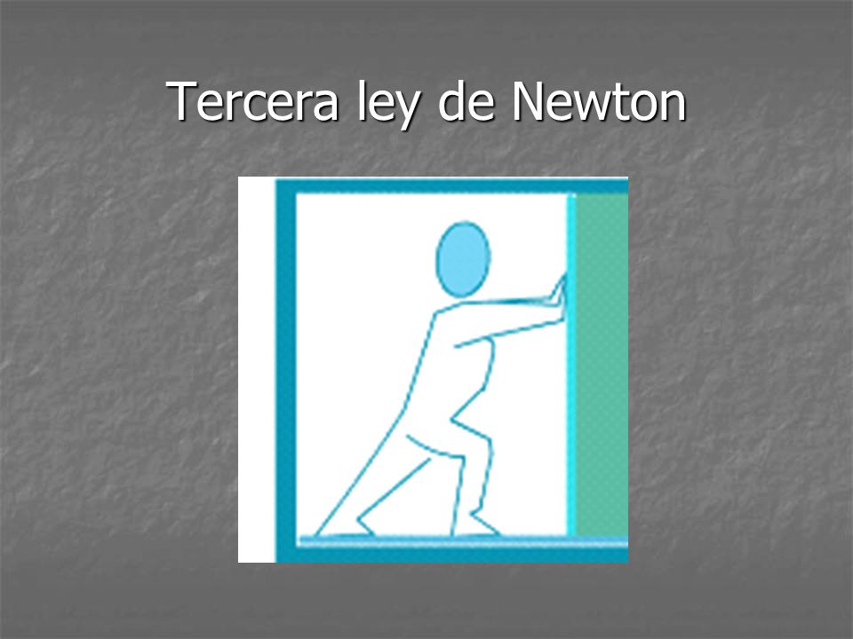 Tercera ley de Newton