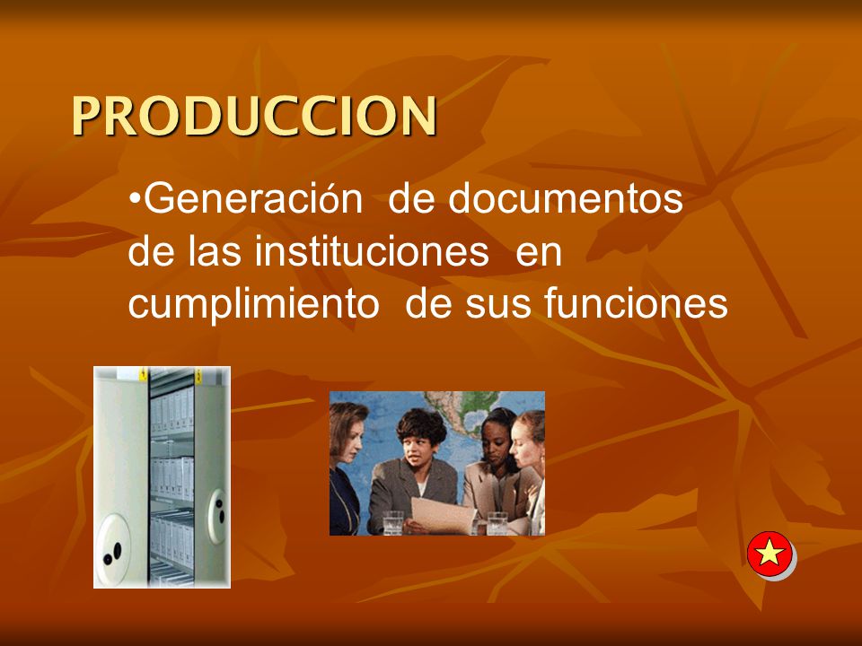 PRODUCCION Generación de documentos de las instituciones en cumplimiento de sus funciones