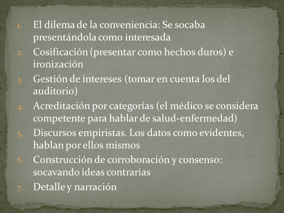 El dilema de la conveniencia: Se socaba presentándola como interesada