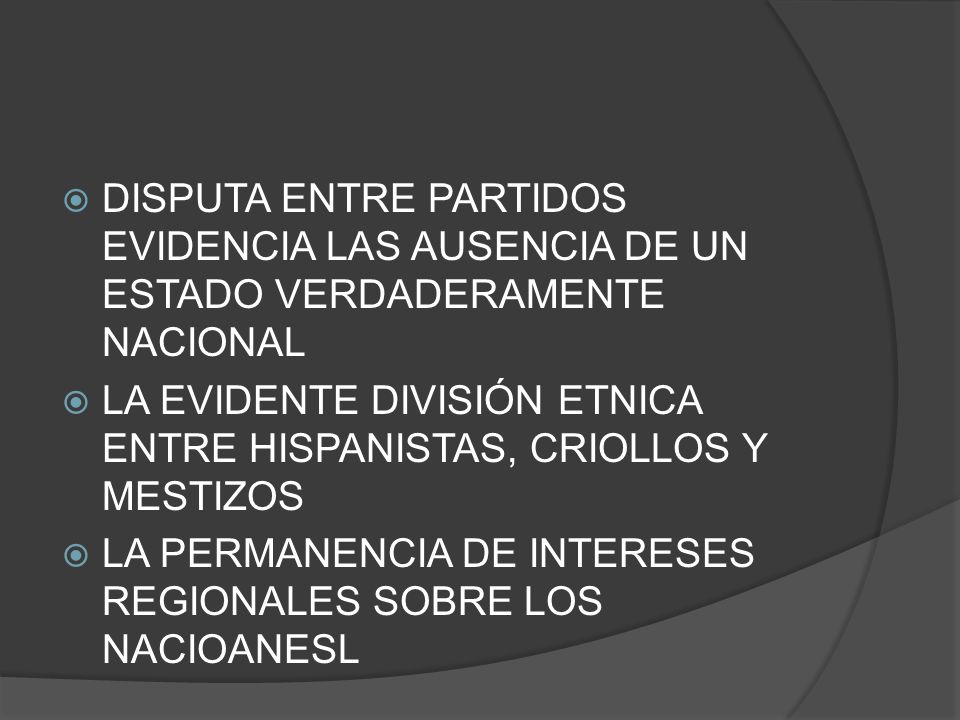 DISPUTA ENTRE PARTIDOS EVIDENCIA LAS AUSENCIA DE UN ESTADO VERDADERAMENTE NACIONAL