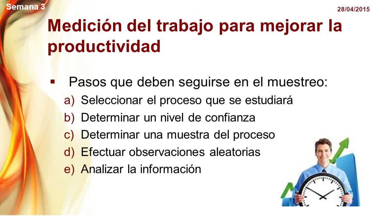 Medición del trabajo para mejorar la productividad