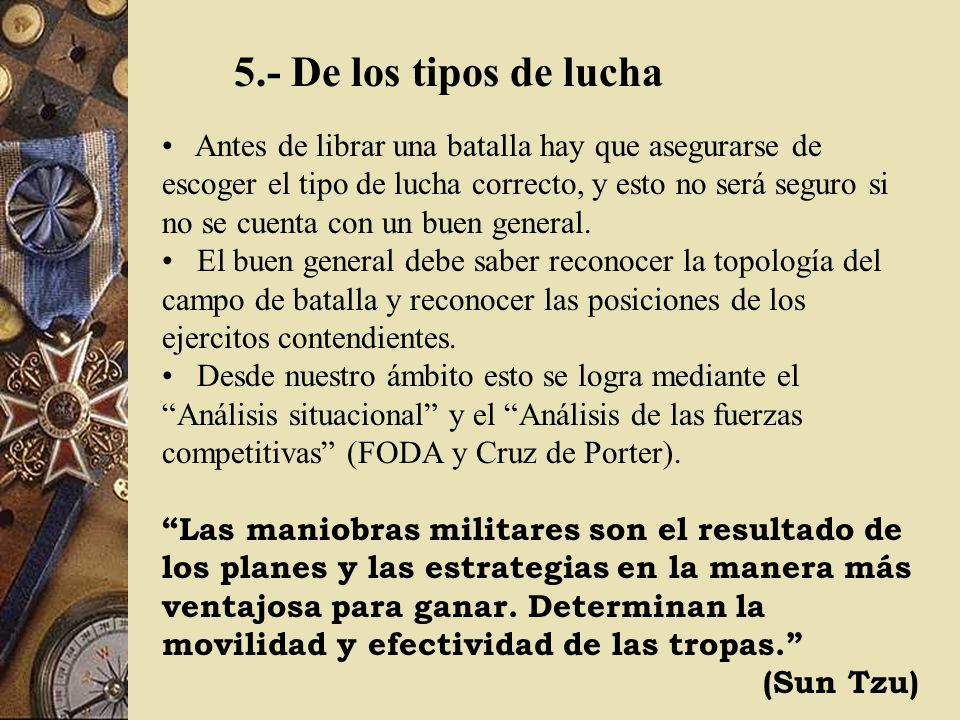 5.- De los tipos de lucha
