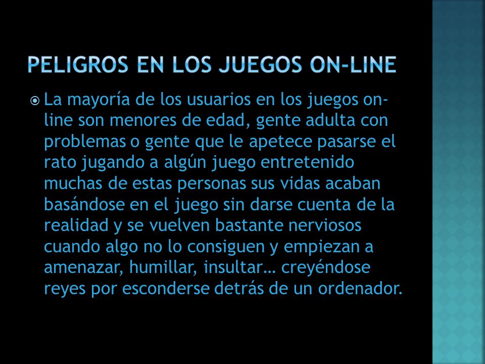 Peligros en los juegos on-line
