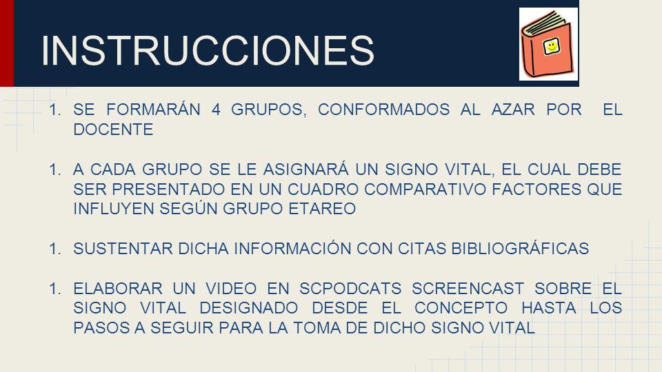 INSTRUCCIONES SE FORMARÁN 4 GRUPOS, CONFORMADOS AL AZAR POR EL DOCENTE