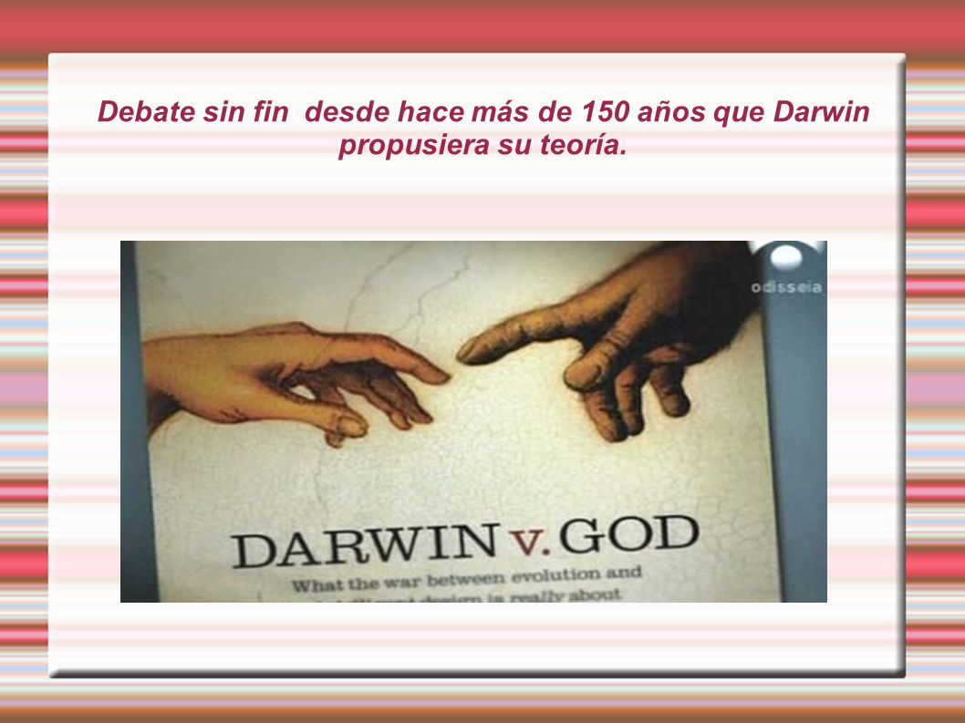 Debate sin fin desde hace más de 150 años que Darwin propusiera su teoría.