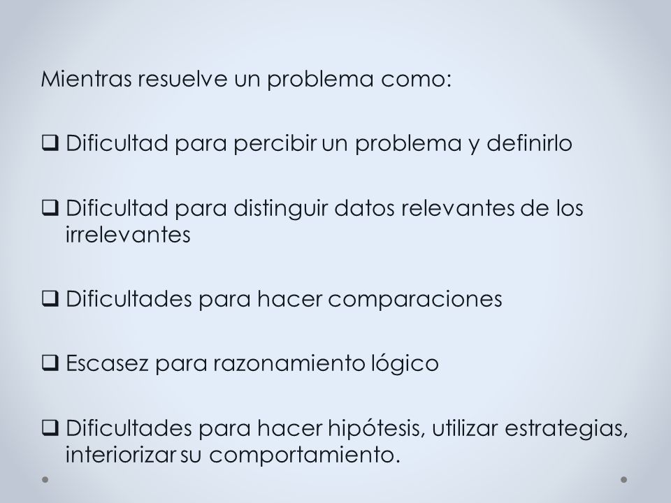 Mientras resuelve un problema como: