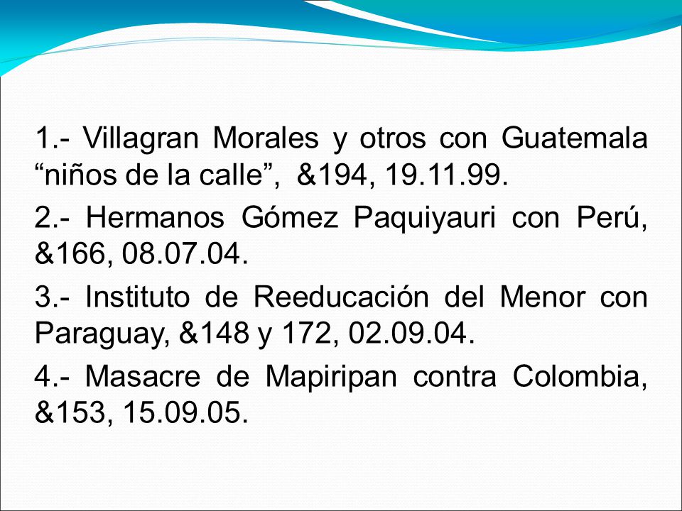 1.- Villagran Morales y otros con Guatemala niños de la calle , &194,