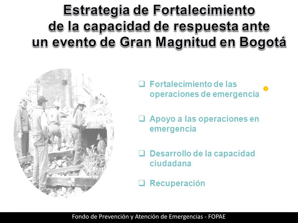 Estrategia de Fortalecimiento de la capacidad de respuesta ante