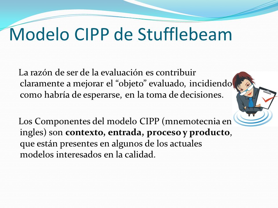 Modelos de evaluación educativa - ppt descargar