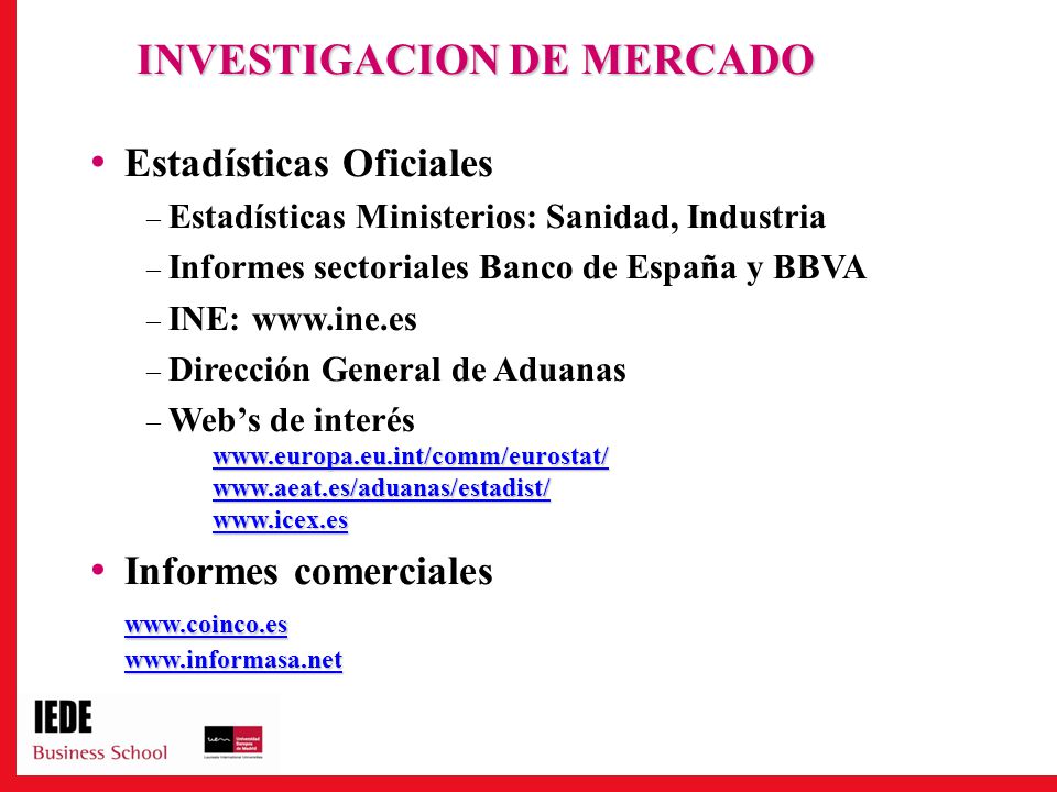 OBJETIVOS DEL ESTUDIO Conceptos básicos del Marketing B2B