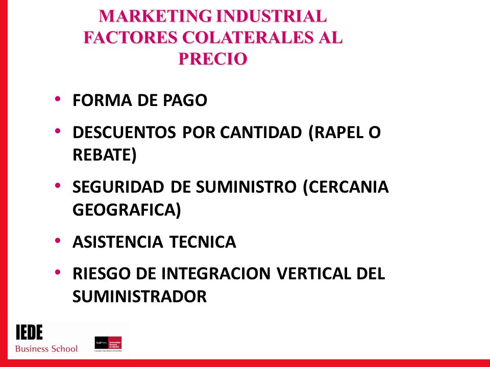 OBJETIVOS DEL ESTUDIO Conceptos básicos del Marketing B2B