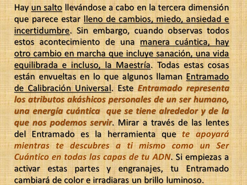 Hay un salto llevándose a cabo en la tercera dimensión que parece estar lleno de cambios, miedo, ansiedad e incertidumbre.
