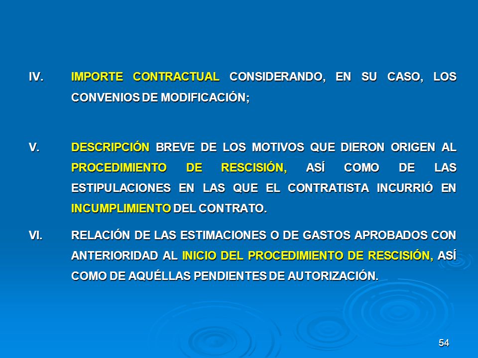 IV. IMPORTE CONTRACTUAL CONSIDERANDO, EN SU CASO, LOS CONVENIOS DE MODIFICACIÓN;