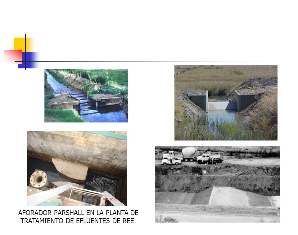 AFORADOR PARSHALL EN LA PLANTA DE TRATAMIENTO DE EFLUENTES DE REE.