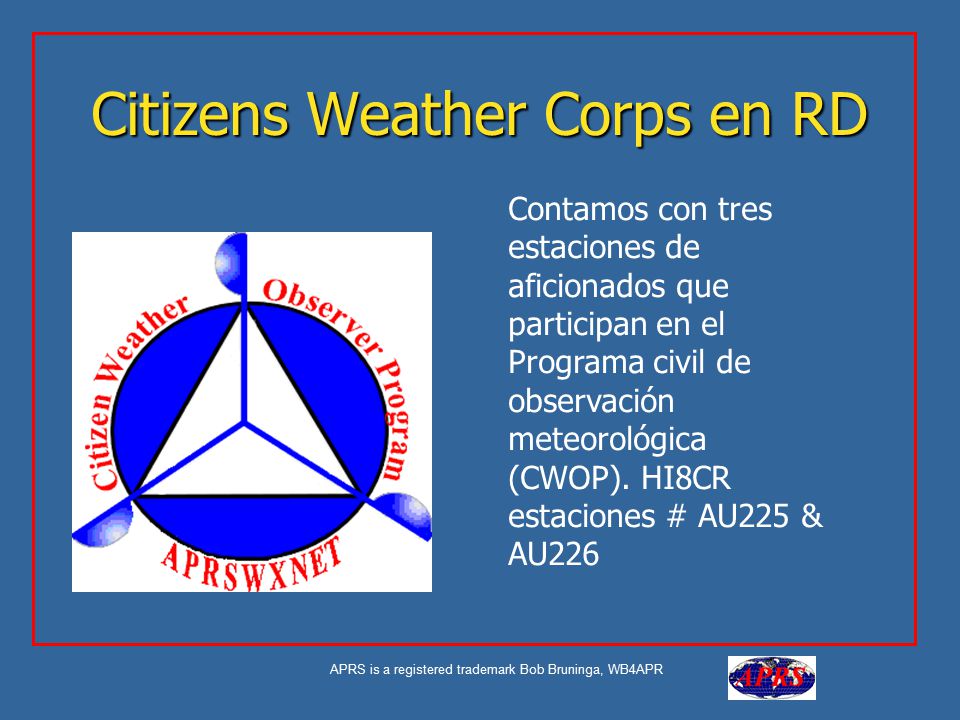 Citizens Weather Corps en RD