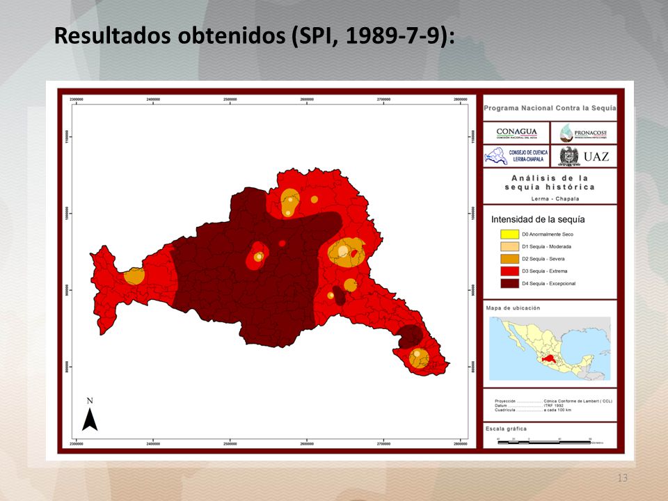 Resultados obtenidos (SPI, ):