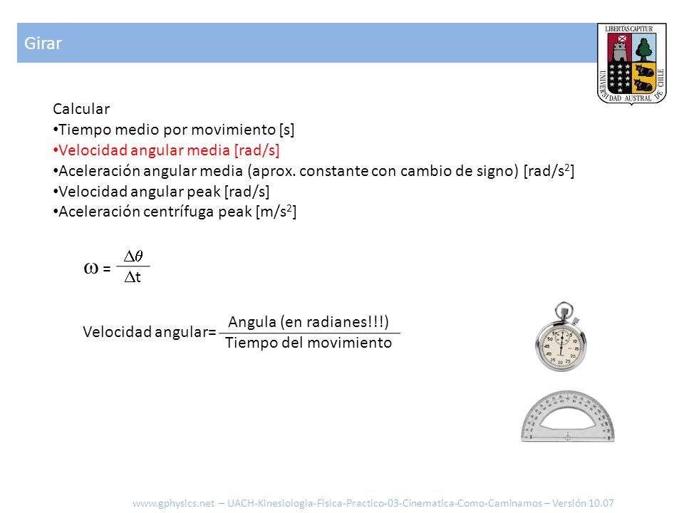  = Girar Calcular Tiempo medio por movimiento [s]