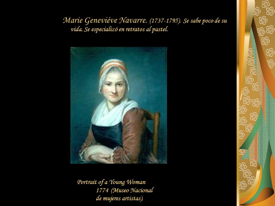 Marie Geneviéve Navarre. ( ). Se sabe poco de su vida