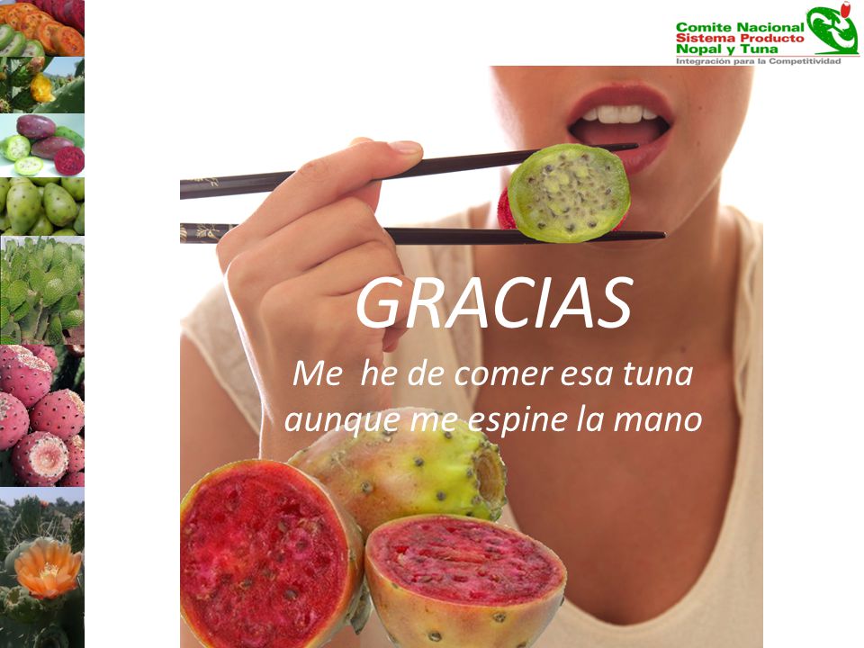 Me he de comer esa tuna aunque me espine la mano