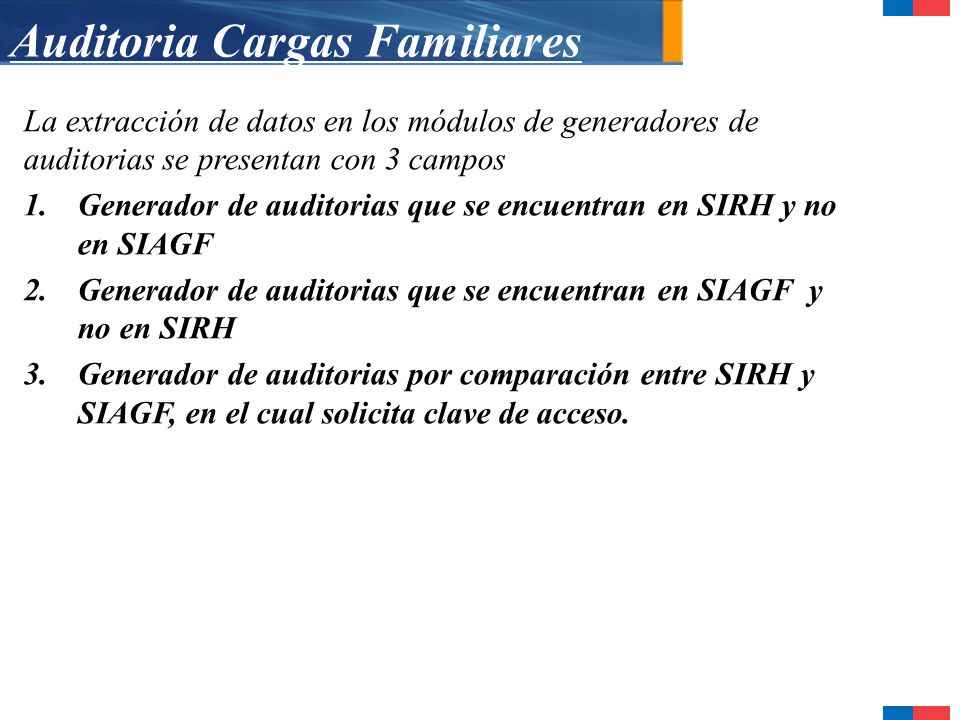 Auditoria Cargas Familiares