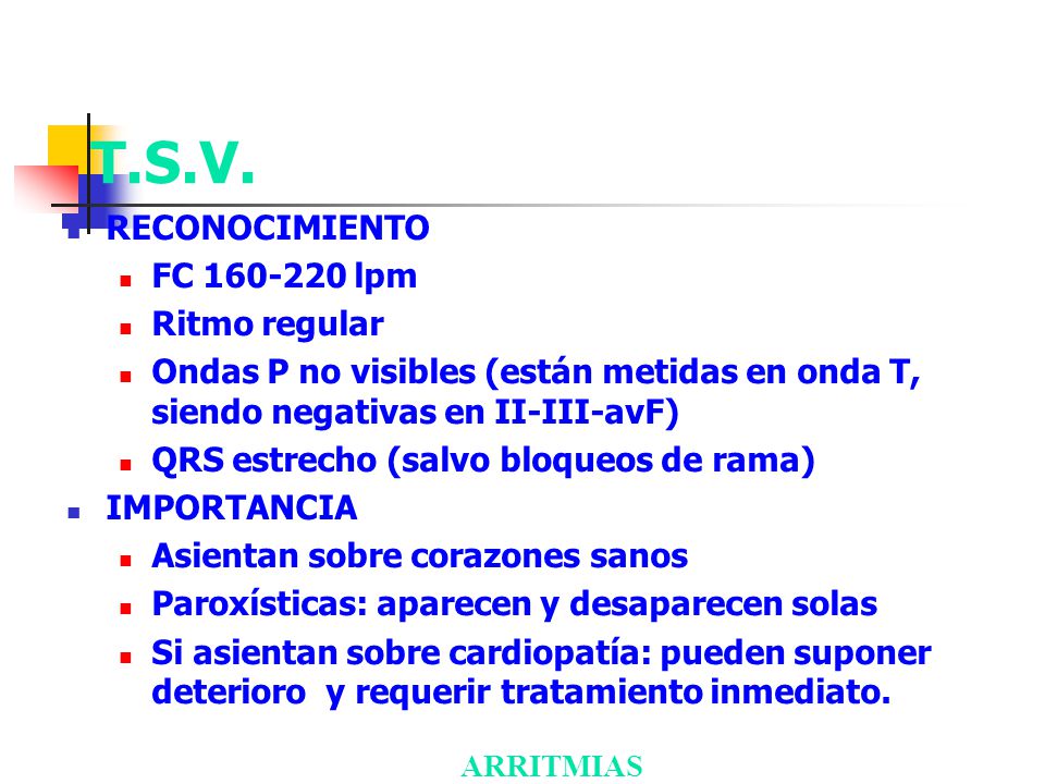 T.S.V. RECONOCIMIENTO FC lpm Ritmo regular