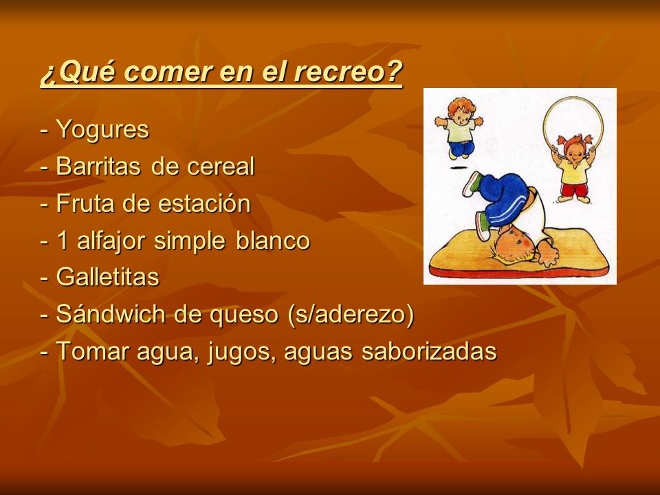 ¿Qué comer en el recreo - Yogures - Barritas de cereal