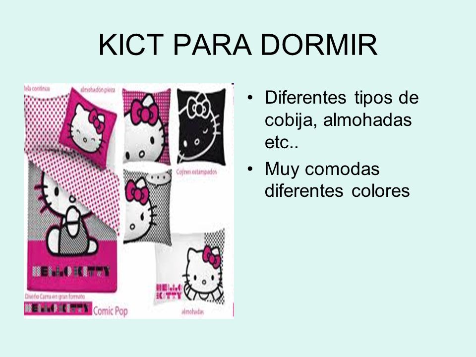KICT PARA DORMIR Diferentes tipos de cobija, almohadas etc..