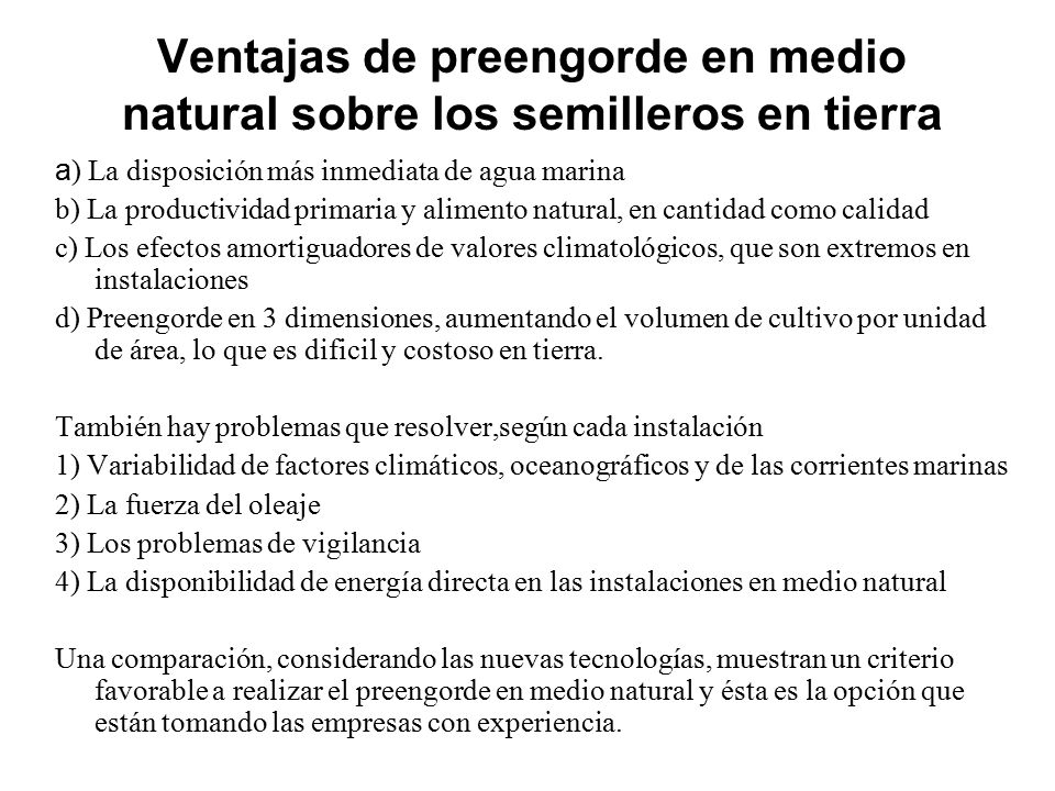 Ventajas de preengorde en medio natural sobre los semilleros en tierra