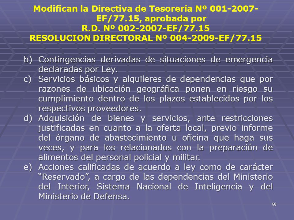 Modifican la Directiva de Tesorería Nº EF/77.15, aprobada por