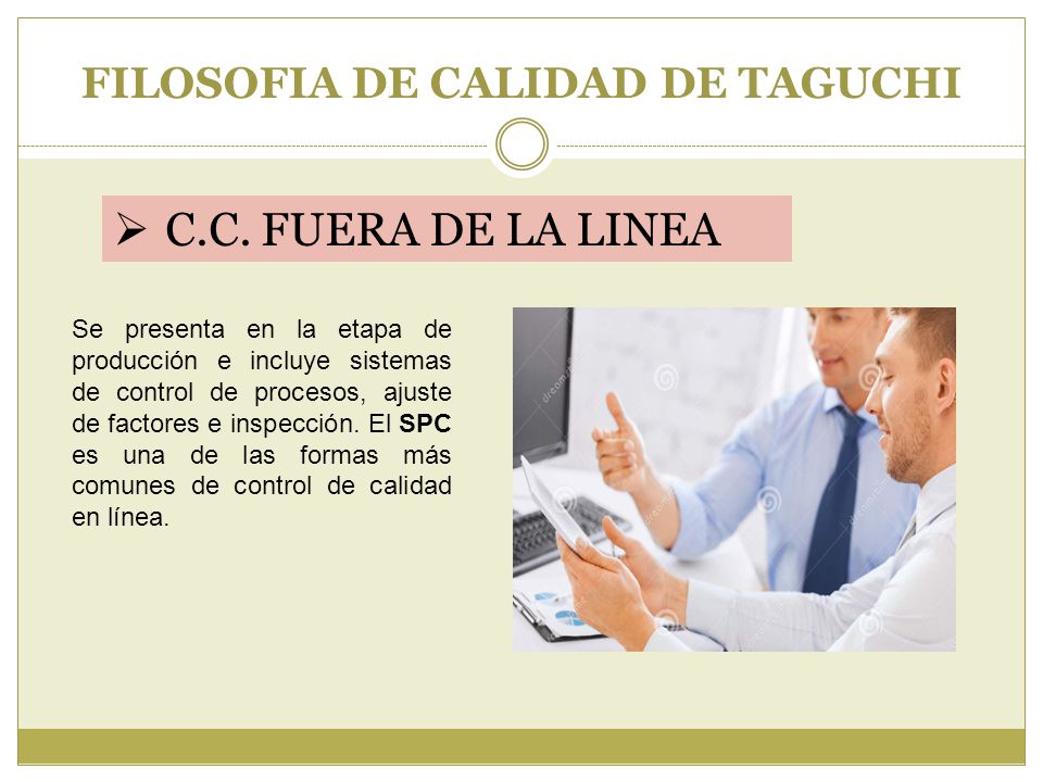 FILOSOFIA DE CALIDAD DE TAGUCHI