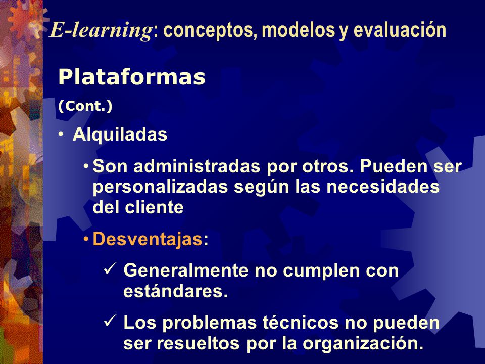 E-learning: conceptos, modelos y evaluación