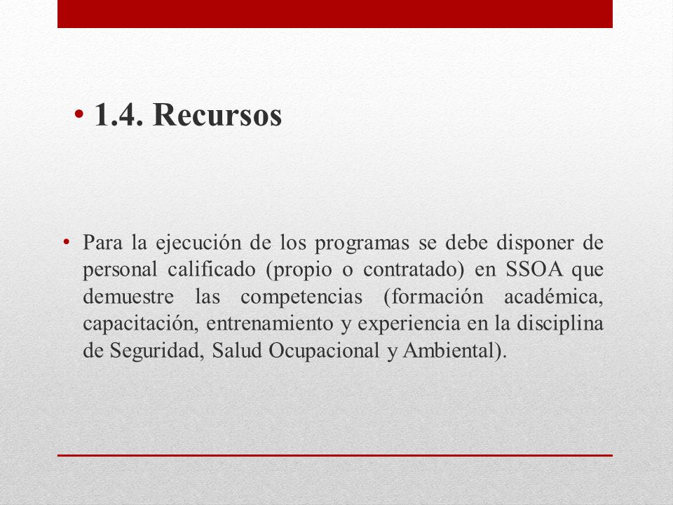 1.4. Recursos