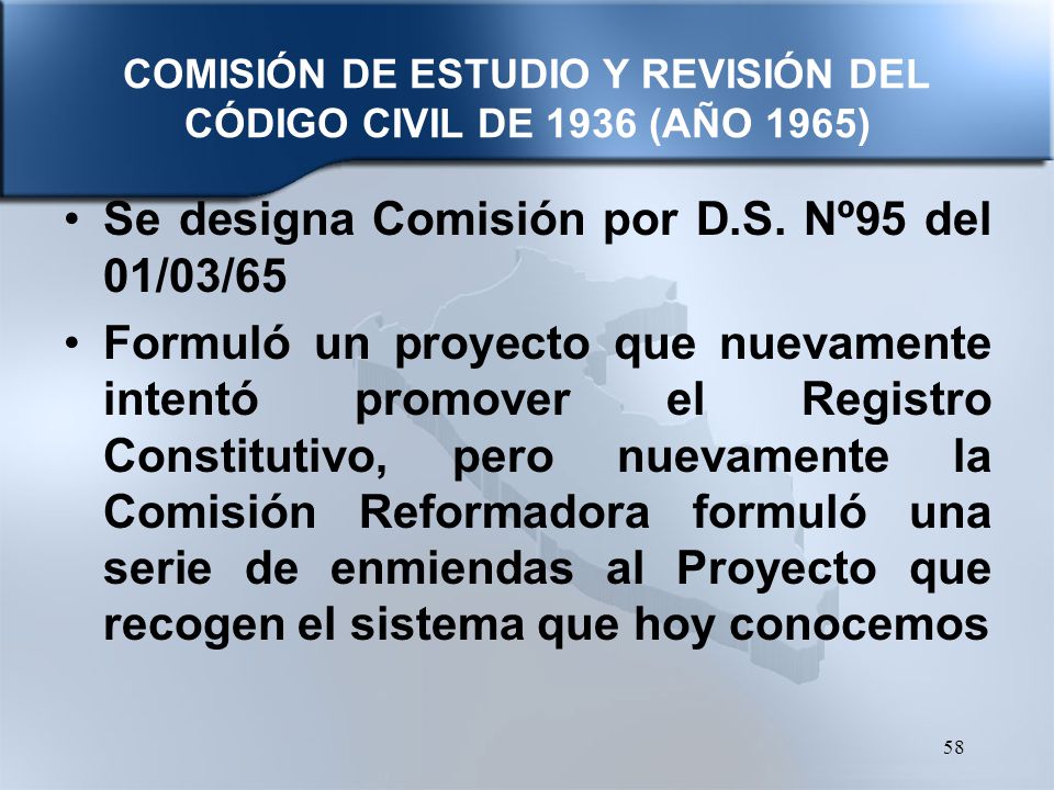 COMISIÓN DE ESTUDIO Y REVISIÓN DEL CÓDIGO CIVIL DE 1936 (AÑO 1965)